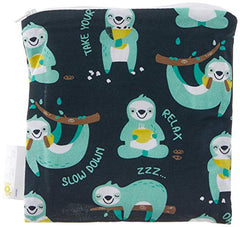 Itzy Ritzy Reusable Snack Bag & 7" x 7" BPA-Free Snack Bag is Food Safe, Washable and Ideal for Storing Snacks, Pacifiers, Electronics and Makeup in a Diaper Bag, Purse or Travel Bag, PhiliSLOTHical