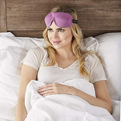 Bucky 40 Blinks Ultralight & Comfortable Contoured, No Pressure Eye Mask for Travel & Sleep, Perfect With Eyelash Extensions - Orchid