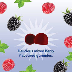 Nature's Way Sleep Well Gummies – Melatonin, Magnesium & Clinically Studied Ashwagandha Supplement, Sleep Aid & Jet Lag Support for Adults, Natural Mixed Berry Flavour, 60 Vegetarian Gummies