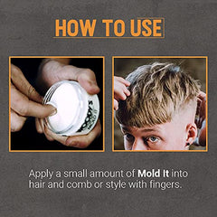 Woodys Mold It Medium Hold Matte Styling Paste for Men - Paste, 3.4 ounces