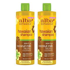 Alba Botanica Drink it up Coconut Milk Shampoo, 355ml (Pack of 2)