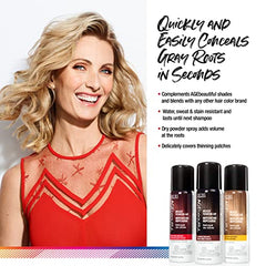 AGEbeautiful Root touch Up Temporary Haircolor Spray - Medium Aish Brown 2 Oz, 2 ounces