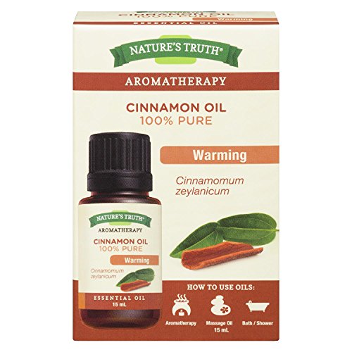 Nature’s Truth Cinnamon Essential Oil 15 ml – 100% Pure & Natural, Plant-Based, Aromatherapy, Diffuser, Massage & Bath Use