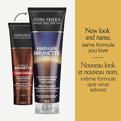 John Frieda Midnight Brunette Colour Deepening Conditioner for Nourished Rich Hair (250 mL)