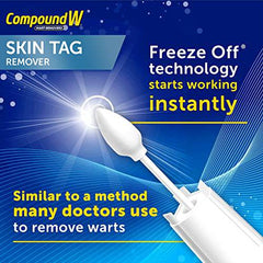 Compound W Skin Tag Remover System - At Home Skin Tag Removal Kit, 8 Freeze Applications