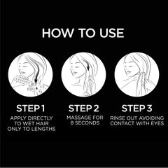 L'Oréal Paris 8-Second Wonder Water Lamellar Rinse Out Pack for All Hair Types, Infused with Protein to Resurface Damaged Hair Fibers, Silicone Free, 3x200ml