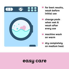 Bamboobies Nursing Pads for Breastfeeding | Reusable Breast Pads | Perfect Baby Shower Gifts | 4 Overnight Pairs