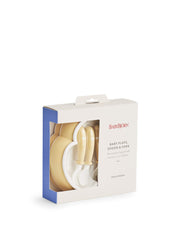 BABYBJÖRN Baby Plate, Spoon and Fork, 2 sets, Powder Yellow