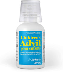 Children's Advil (100 ML, Fruit Flavour) Ibuprofen Suspension Temporary Fever Reducer