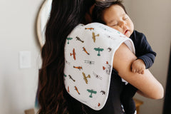 Copper Pearl Baby Burp Cloth Large 21''x10'' Size Premium Absorbent Triple Layer 3-Pack Gift Set"Ace", 245 grams