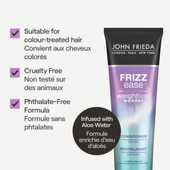 John Frieda Frizz Ease Weightless Wonder Conditioner for Hair Frizz Control (250mL)
