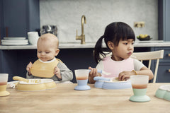 BABYBJÖRN Baby Plate, Spoon and Fork, 2 sets, Powder Yellow
