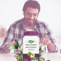 Nature's Way Artichoke Herbal Supplement – Used in Herbal Medicine to Help Relieve Digestive Disturbances/Dyspepsia – 300 mg Artichoke & 150 mg Milk Thistle – Non-GMO, Vegetarian – 60 Capsules