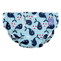 Bambino Mio, reusable swim diaper, whale wharf, medium (6-12 months)