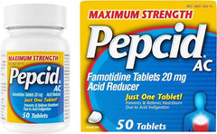 Pepcid AC Maximum Strength, Heartburn Prevention & Relief, 50 Count - Zecoya