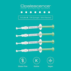Opalescence at Home Teeth Whitening - Teeth Whitening Gel Syringes - 4 Pack of 15% Syringes - Mint