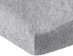 Amazon Basics Heather Cotton Jersey Fitted Baby Crib Sheet - Light Grey