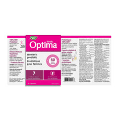 Nature's Way Optima Once Daily Women’s Shelf Stable 7 Probiotics Strains, 50 Billion CFU Guaranteed Potency to Expiration, Gluten Dairy & Dairy Free, 30 Capsules