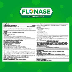 Flonase Allergy Relief Nasal Spray, 24 Hour Non Drowsy Allergy Medicine, Metered Nasal Spray - 72 Sprays - Zecoya