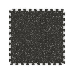0.79 inch Thick Rubber Top Exercise Mat 48 Sq Ft with Boarders