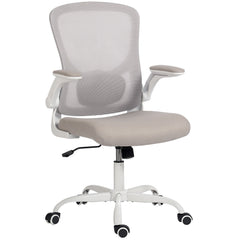 Ergonomic Mesh Office Chair with 4D Lumbar Support, Swivel Desk Chair with Flip-up Armrests, Tilt Function, Black