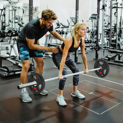 Weight Plates Set, 2-Inch Barbell Weights Set w/Tri-Grips for Home Gym Weightlifting and Strength Training, 2 x 11lbs