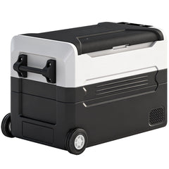 12 Volt Car Refrigerator, 42QT Car Fridge with App Control, 12/24V DC and 100-240V AC, Black