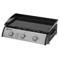 2 Burner Liquefied Gas Grill, Portable Tabletop BBQ Grill, for Camping, Picnic, Silver