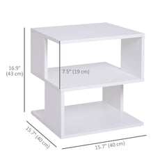 Light Nightstand - Slim Bedside Stand for Small Spaces