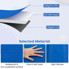 10 Feet Trampoline Pad Replacement Safety Pad with Fixing Straps (Multicolor)