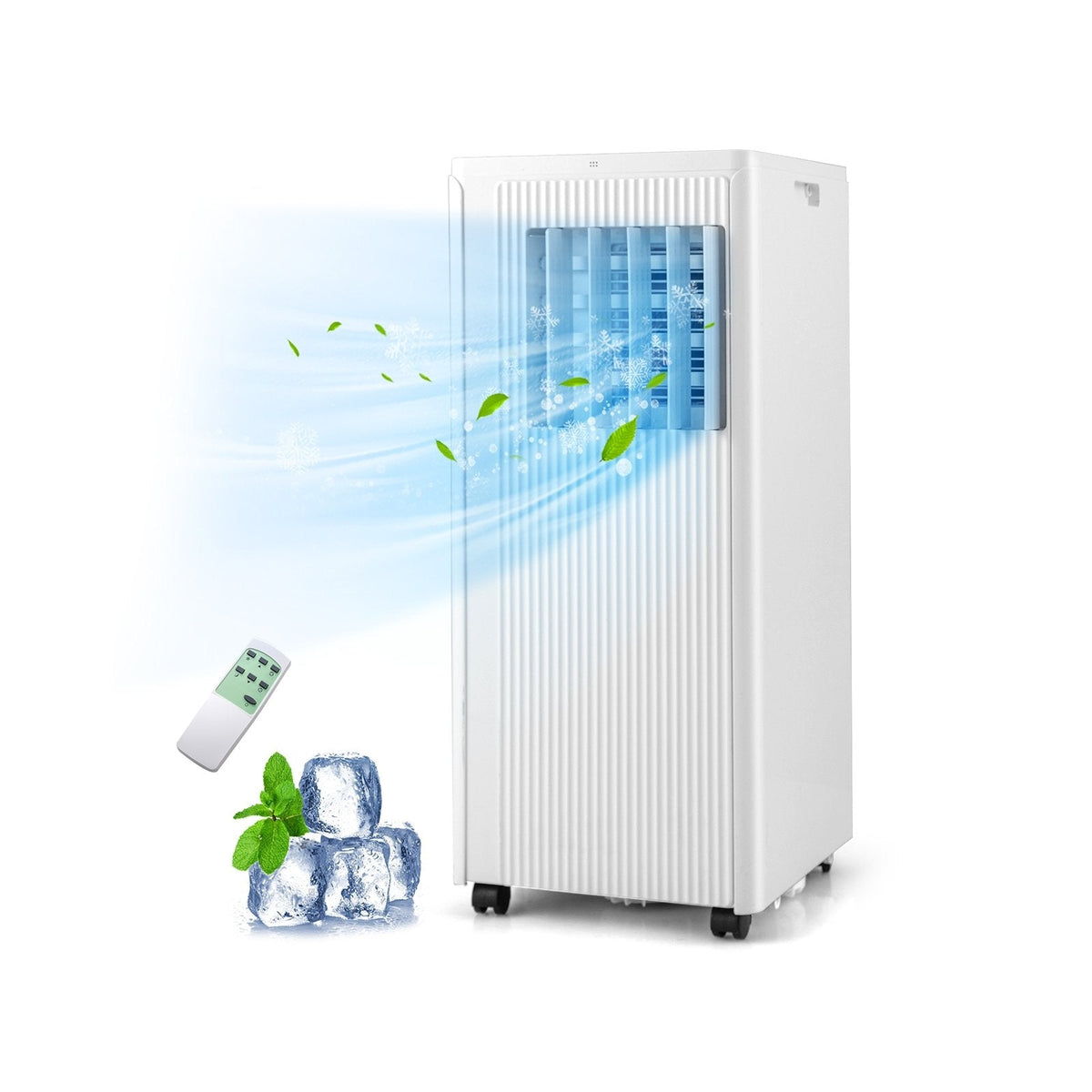 10000 BTU Portable Air Conditioner with 24H Timer, R32, Cools up to 350 sq ft, 46 dB
