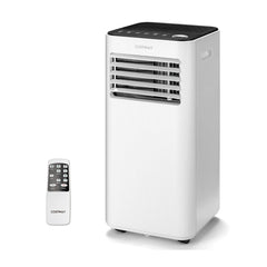 10000 BTU Portable Air Conditioner with Fan, Dehumidifier and Sleep Mode, White, 350 sq ft