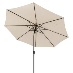 10 Feet Outdoor Patio Umbrella with Tilt Adjustment and Crank-Beige