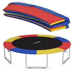 10Ft Waterproof Safety Trampoline, Bounce Frame Spring Cover Outdoor/Indoor-Multicolor