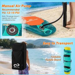 11 Feet Inflatable Stand Up Paddle Board with Kayak Seat for Adults-L
