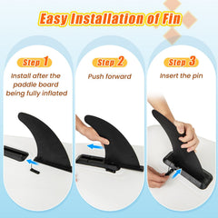 11 Feet Premium SUP Inflatable Stand Up Paddle Board with Accessories and Repair Kit-L