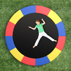 12 Feet Trampoline Pad Replacement Safety Pad with Fixing Straps (Multicolor)