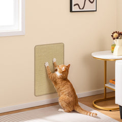 12 Piece Cat Scratcher Mat Set, 24 x 16 Inch Natural Sisal Pads with Non Slip Latex Backing