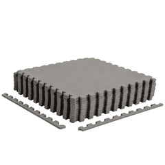 12 Pack Non-Slip Protective Interlocking EVA Foam Floor Tiles-Gray