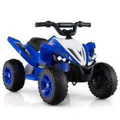 12V Kids Ride On ATV Quad, 33 Inch with 14.5 Inch Seat, Dual 15W Motors, 3 to 7 mph and 66 lb Capacity, Navy