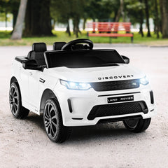 12V Licensed Land Rover Discovery Kids Ride On Car with USB, MP3, Parent Remote and Slow Start, 55 lb, White