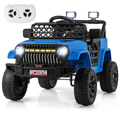 12V Kids Ride On Truck with Slow Start, Parent Remote, 3 Speeds, Lockable Doors and USB, 66 lb, Navy