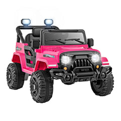 12V Kids Ride On Truck with Integrated Charging Port, 2 x 35W Motors and 3 Speed Remote, 66 lb, Pink