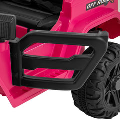 12V Kids Ride On Truck with Integrated Charging Port, 2 x 35W Motors and 3 Speed Remote, 66 lb, Pink