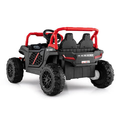 12V Kids Ride On Off Road UTV with Parent Remote, 3 Speeds, Shock Absorbing Tyres, USB and MIC Port, 40 in, Black