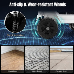 12V Kids Ride On Truck with Anti Slip Wheels, Parent Remote, 3 Speeds, Slow Start and Seat Belt, 66 lb, White