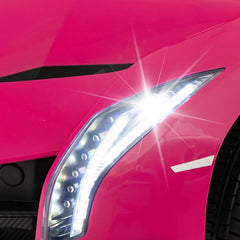 12V Licensed Lamborghini 4WD Kids Ride On Sports Car with 2.4G Remote, Spring Suspension and USB, 66 lb, Pink