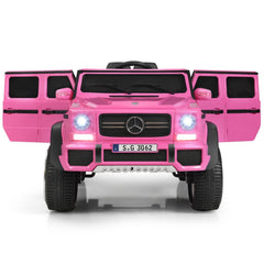 12V Licensed Mercedes-Benz Maybach Kids Ride On Car with Soft Start and Stop, 2.4G Remote and Door Locks, 66 lb, Pink