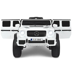 12V Licensed Mercedes-Benz Maybach Kids Ride On Car with USB, TF and AUX, 2.4G Remote and Four Wheel Springs, 66 lb, White
