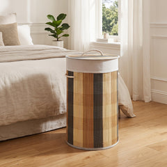 13.2 Gal Laundry Hamper with Removable and Machine-Washable Liner-Multicolor